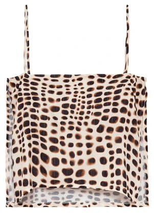 Enfim - Blusa Ampla Animal Print Off White - ENFIM