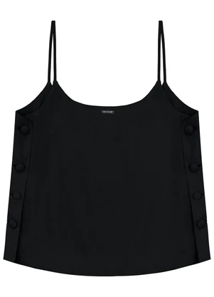 Enfim - Blusa Ampla em Viscose Preto - ENFIM