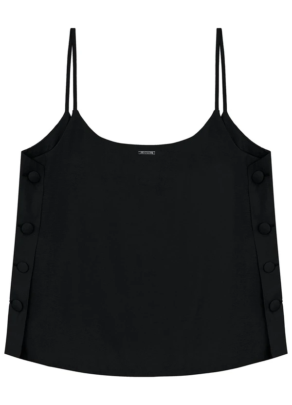 Enfim - Blusa Ampla em Viscose Preto