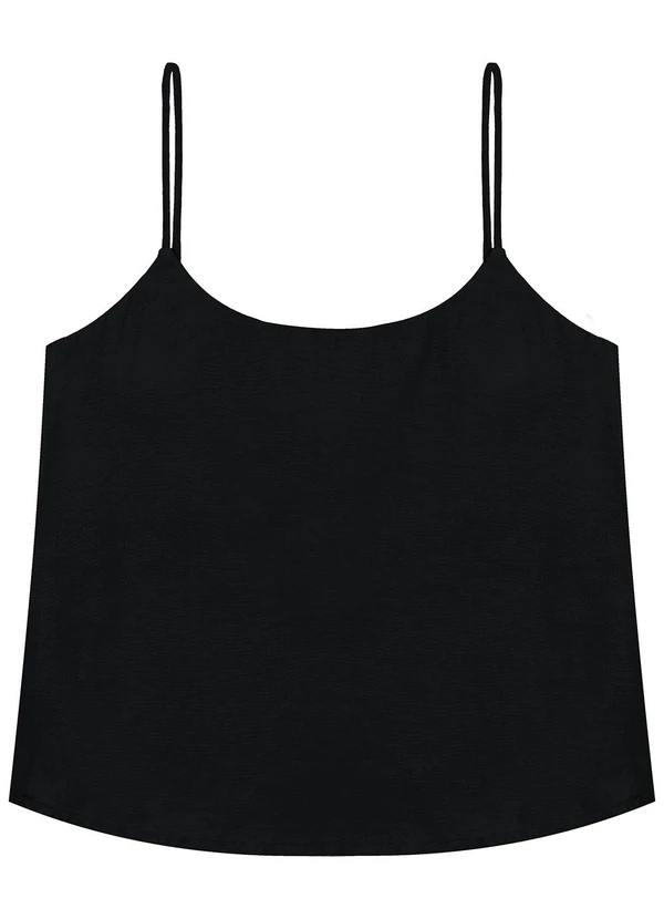 Enfim - Blusa Ampla em Viscose Preto 2
