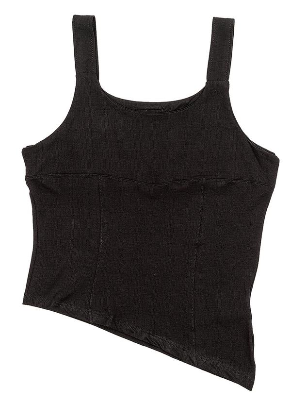Soft Bonni - Blusa Assimetrica Teen Feminino Preto