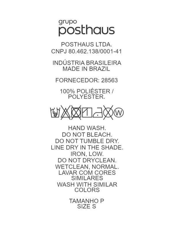 Quintess - Blusa Azul em Crepe Plano 6