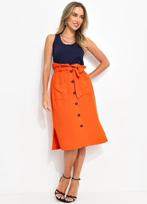 Bimini - Blusa Azul Escuro em Malha de Algodão 3