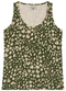 Malwee - Blusa Básica Animal Print Verde Musgo - variação: Verde Musgo