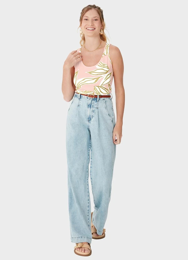 Malwee - Blusa Básica Botânica Rosa Claro 2