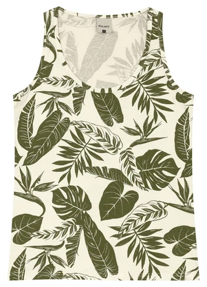 Malwee - Blusa Básica Tropical Off White - MALWEE