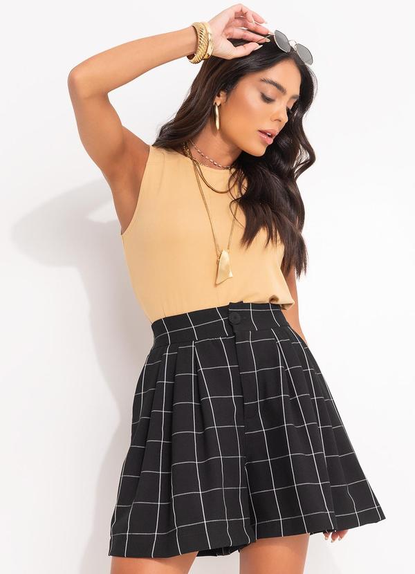 Quintess - Blusa Bege em Malha Suede 7