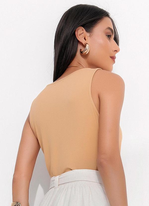 Quintess - Blusa Bege em Malha Suede 9