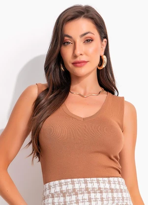 bonprix - Blusa Bege em Tricô - BONPRIX