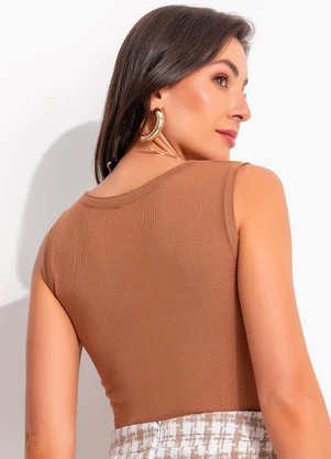 bonprix - Blusa Bege em Tricô - BONPRIX