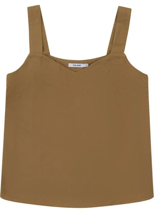 Malwee - Blusa Box em Viscose Cáqui - MALWEE