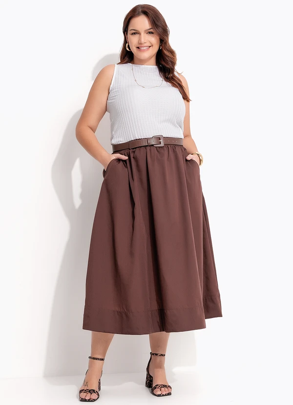 Quintess - Blusa Branco em Malha Canelada Texturizada 12