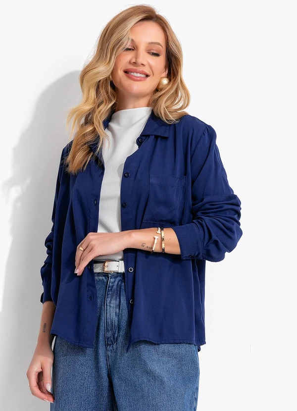 Quintess - Blusa Branco em Malha Crepe 15