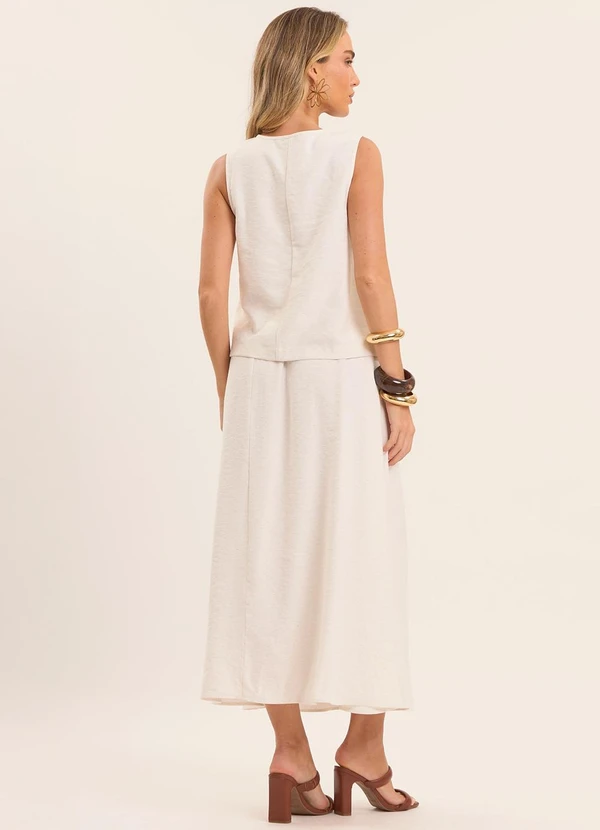 Doce Trama - Blusa Brisa em Linho Branco 4