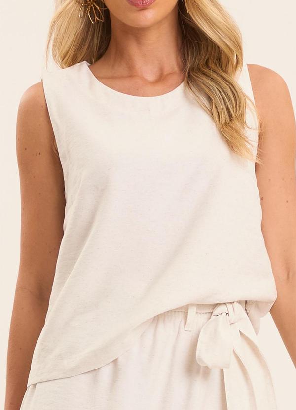 Doce Trama - Blusa Brisa em Linho Branco 5