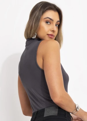 Colcci - Blusa Canelada Cinza - COLCCI