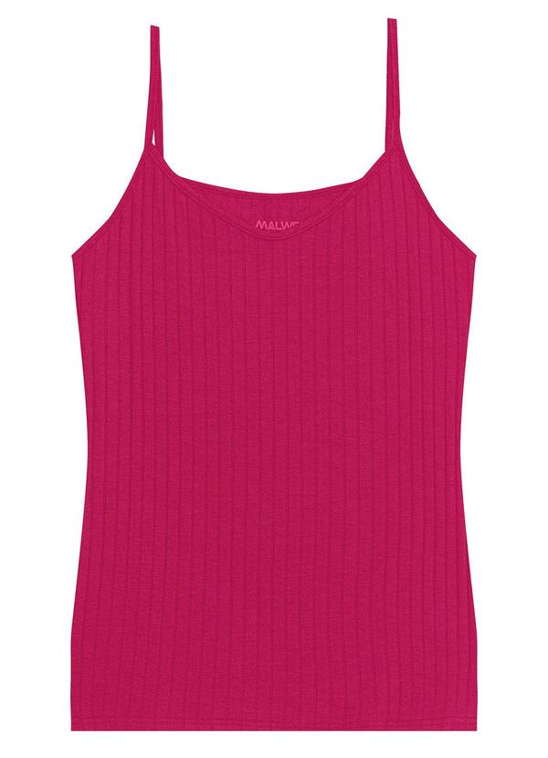 Malwee - Blusa Canelada Decote VPink 6