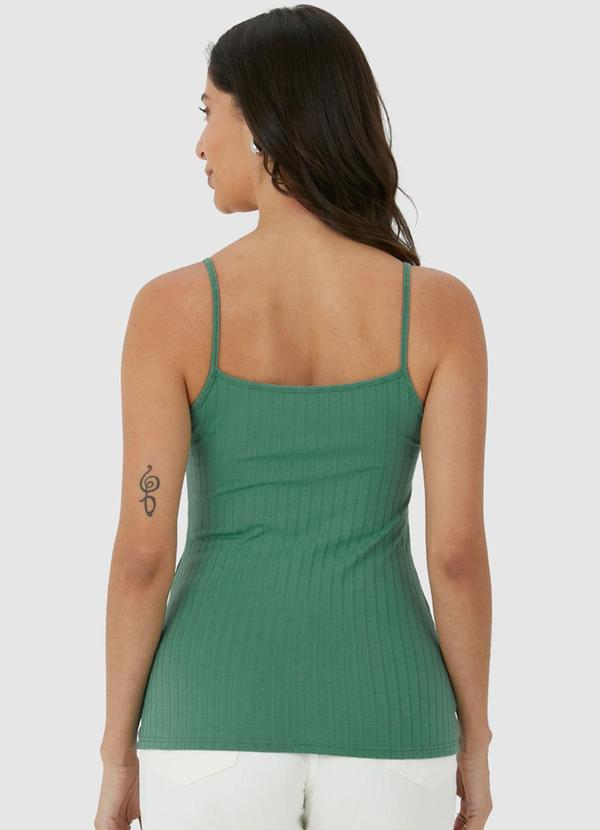 Malwee - Blusa Canelada Decote V Verde 2