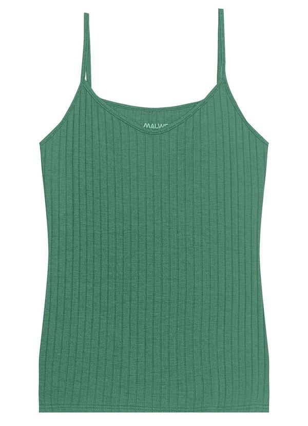 Malwee - Blusa Canelada Decote V Verde 7