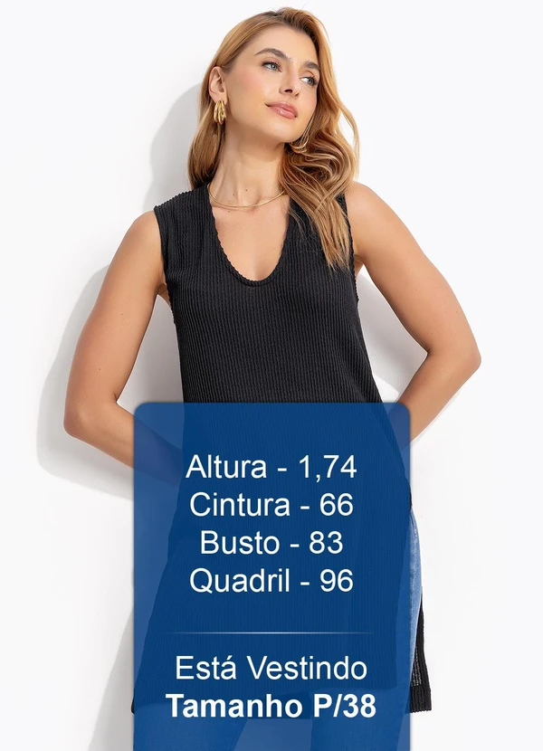 Colcci - Blusa Canelada Preto 5