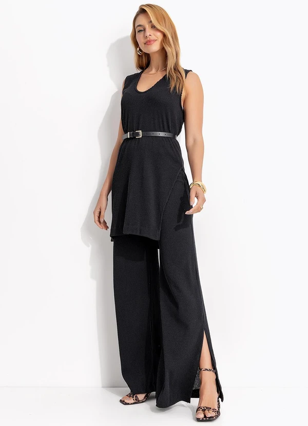 Colcci - Blusa Canelada Preto 7