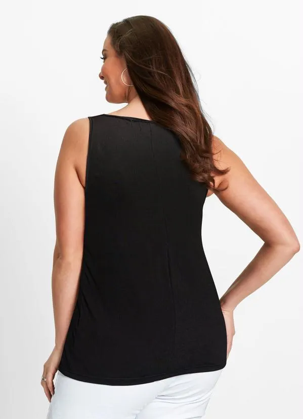 bonprix - Blusa com Estampa Estrela Preta 4