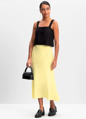 Essendi - Blusa Cropped Feminina Preto - ESSENDI
