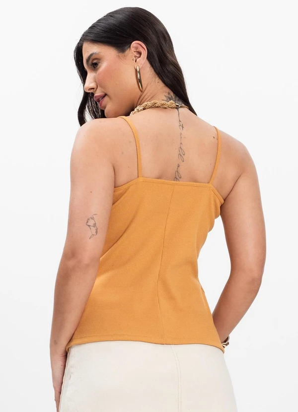Infinita Cor - Blusa de Alça Amarelo 2