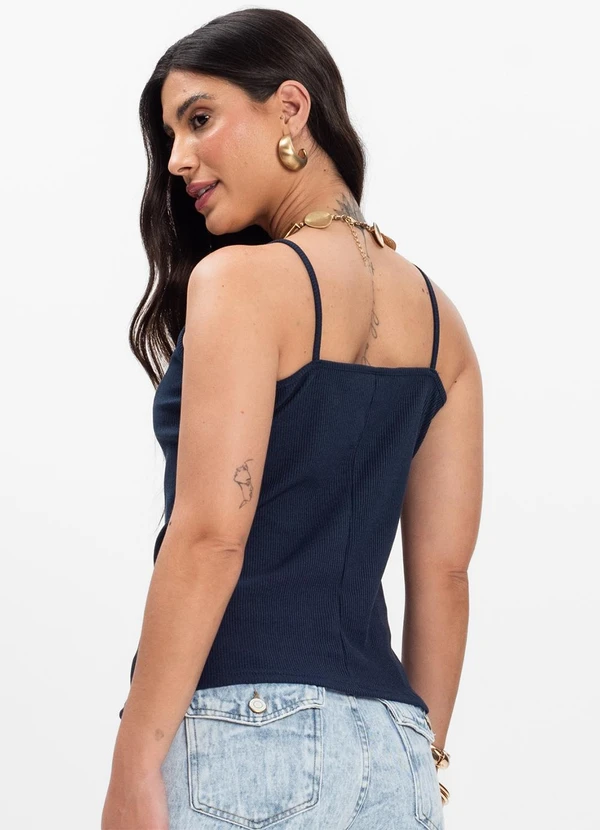 Infinita Cor - Blusa de Alça Azul 2