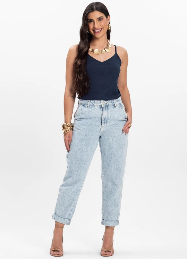 Infinita Cor - Blusa de Alça Azul 3