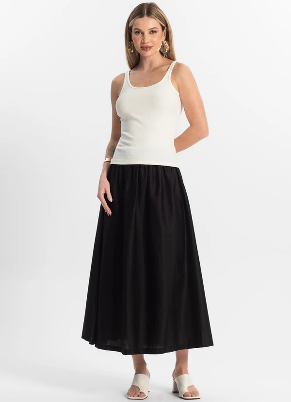 Rovitex - Blusa de Alca Básica Feminina Bege 3