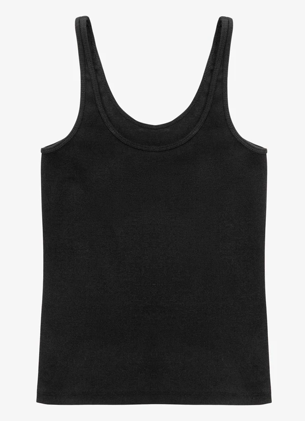 Rovitex - Blusa de Alca Básica Feminina Preto 2