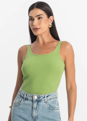 Rovitex - Blusa de Alca Básica Feminina Verde - ROVITEX
