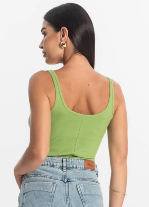 Rovitex - Blusa de Alca Básica Feminina Verde - ROVITEX