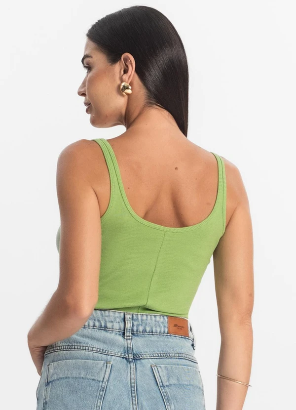 Rovitex - Blusa de Alca Básica Feminina Verde 2