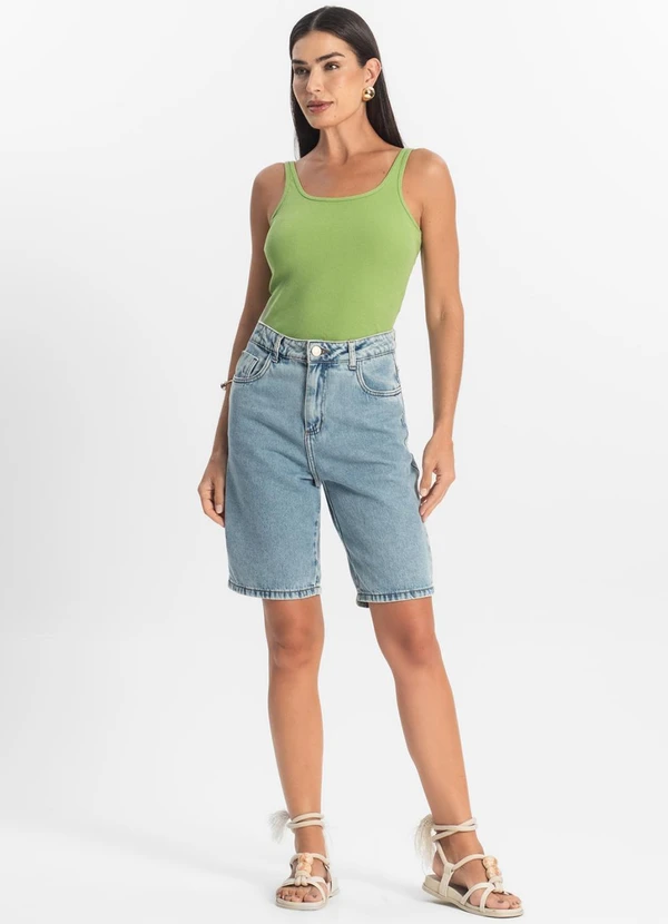 Rovitex - Blusa de Alca Básica Feminina Verde 3