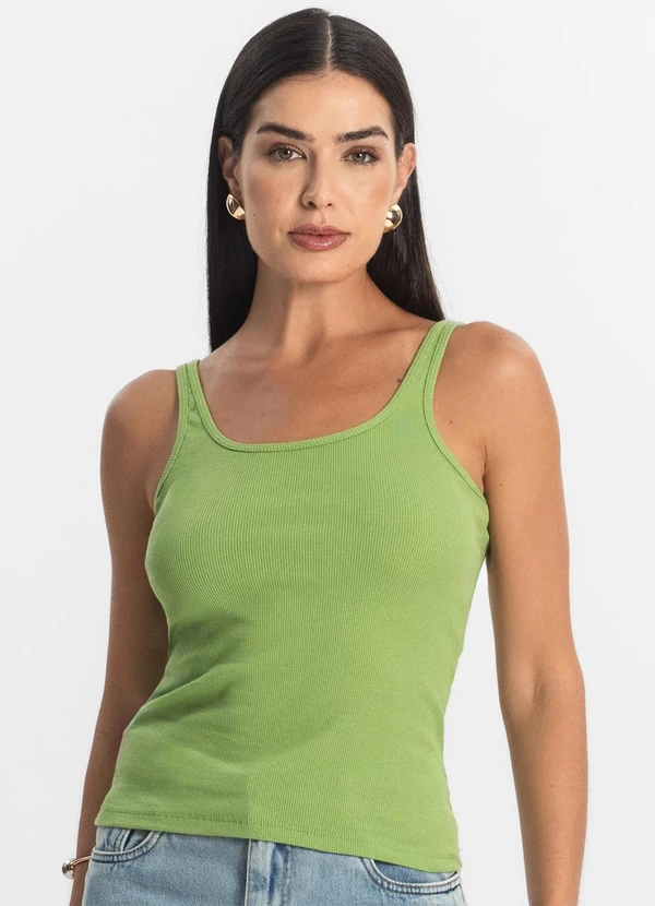 Rovitex - Blusa de Alca Básica Feminina Verde 4