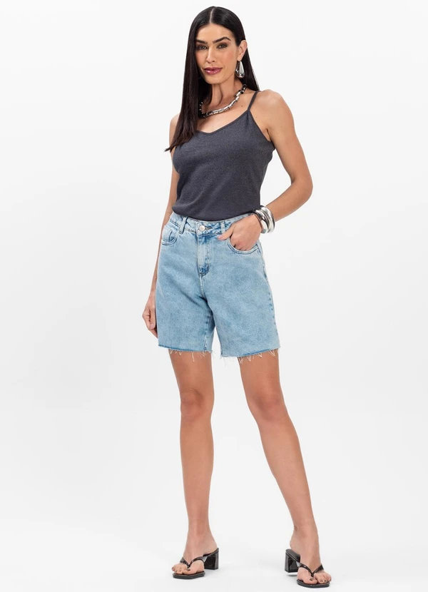 Infinita Cor - Blusa de Alça Cinza 3