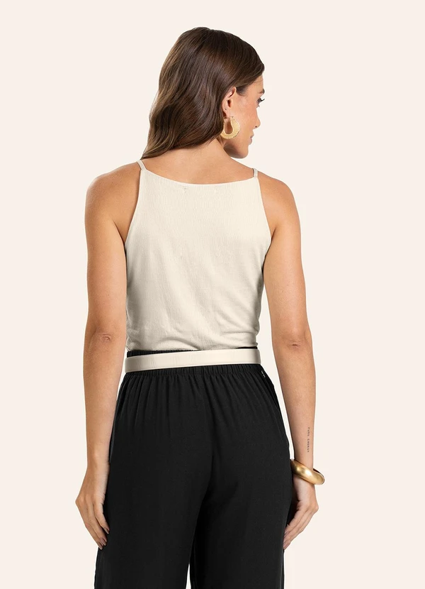 Endless - Blusa de Alça Feminina Bege 2