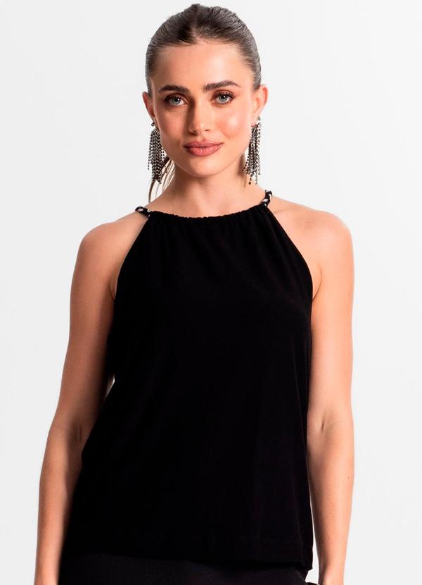 Endless - Blusa de Alça Feminina Preto