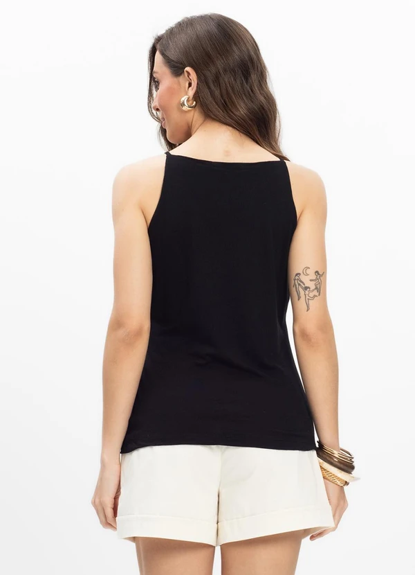 Endless - Blusa de Alça Feminina Preto 2