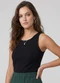 Infinita Cor - Blusa de Alça Feminina Preto - variação: Preto