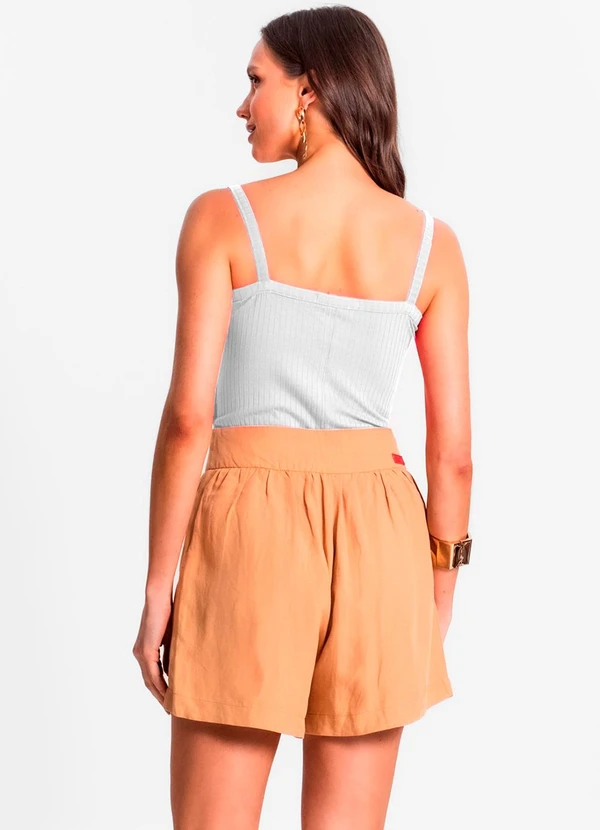 Rovitex - Blusa de Alça Feminina Branco 4