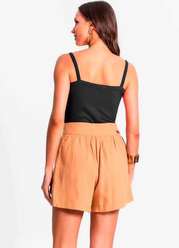 Rovitex - Blusa de Alça Feminina Preto 4