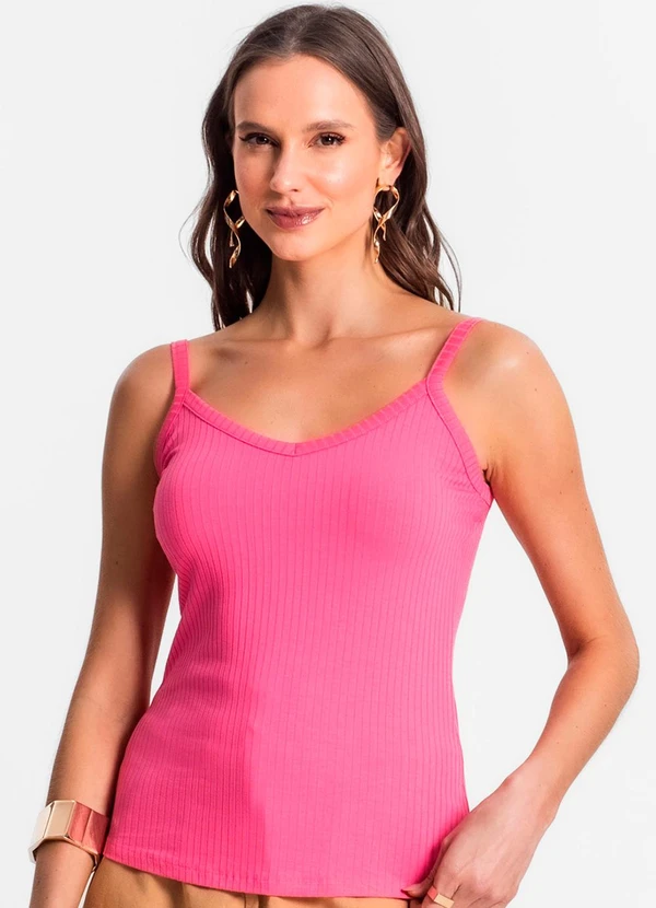 Rovitex - Blusa de Alça Feminina Rosa