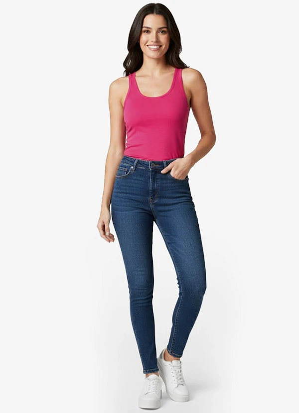 Infinita Cor - Blusa de Alça Feminina Vermelho 3