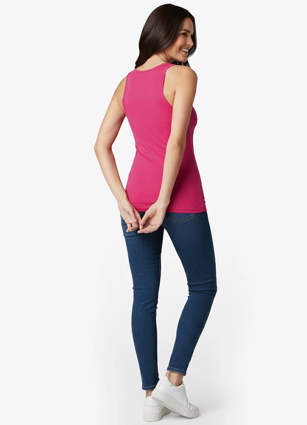 Infinita Cor - Blusa de Alça Feminina Vermelho 4