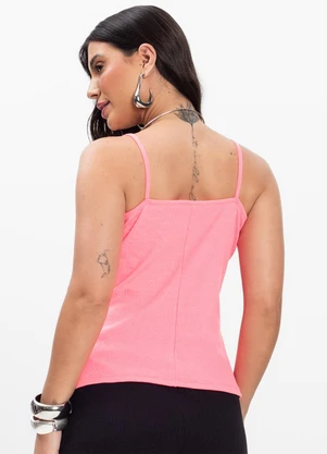 Infinita Cor - Blusa de Alça Rosa - INFINITA COR