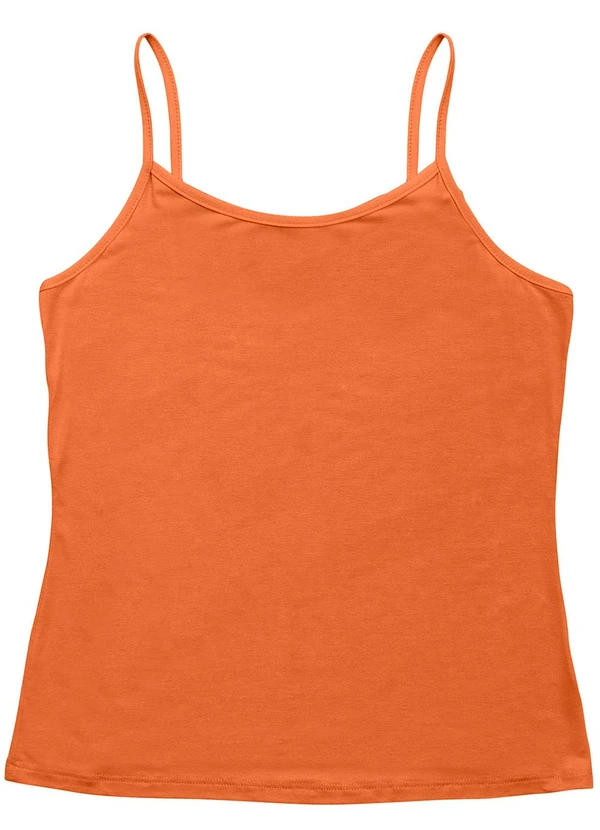 Rovitex - Blusa de Alça Viscotorcion Básica Marrom