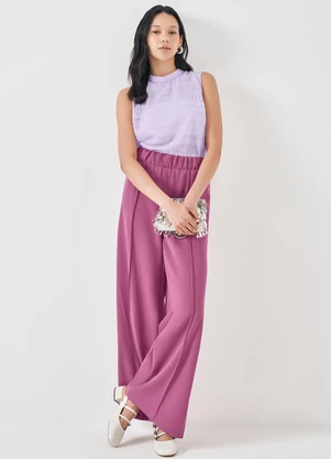 Sofie - Blusa em Jacquard Roxo - SOFIE